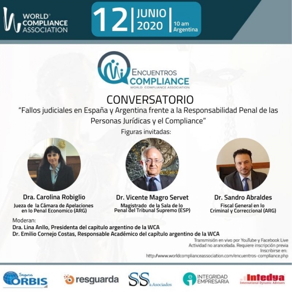 II Conversatorio con el Dr. Vicente Magro Servet, la Dra. Carolina Robiglio y el Dr. Sandro Abraldes